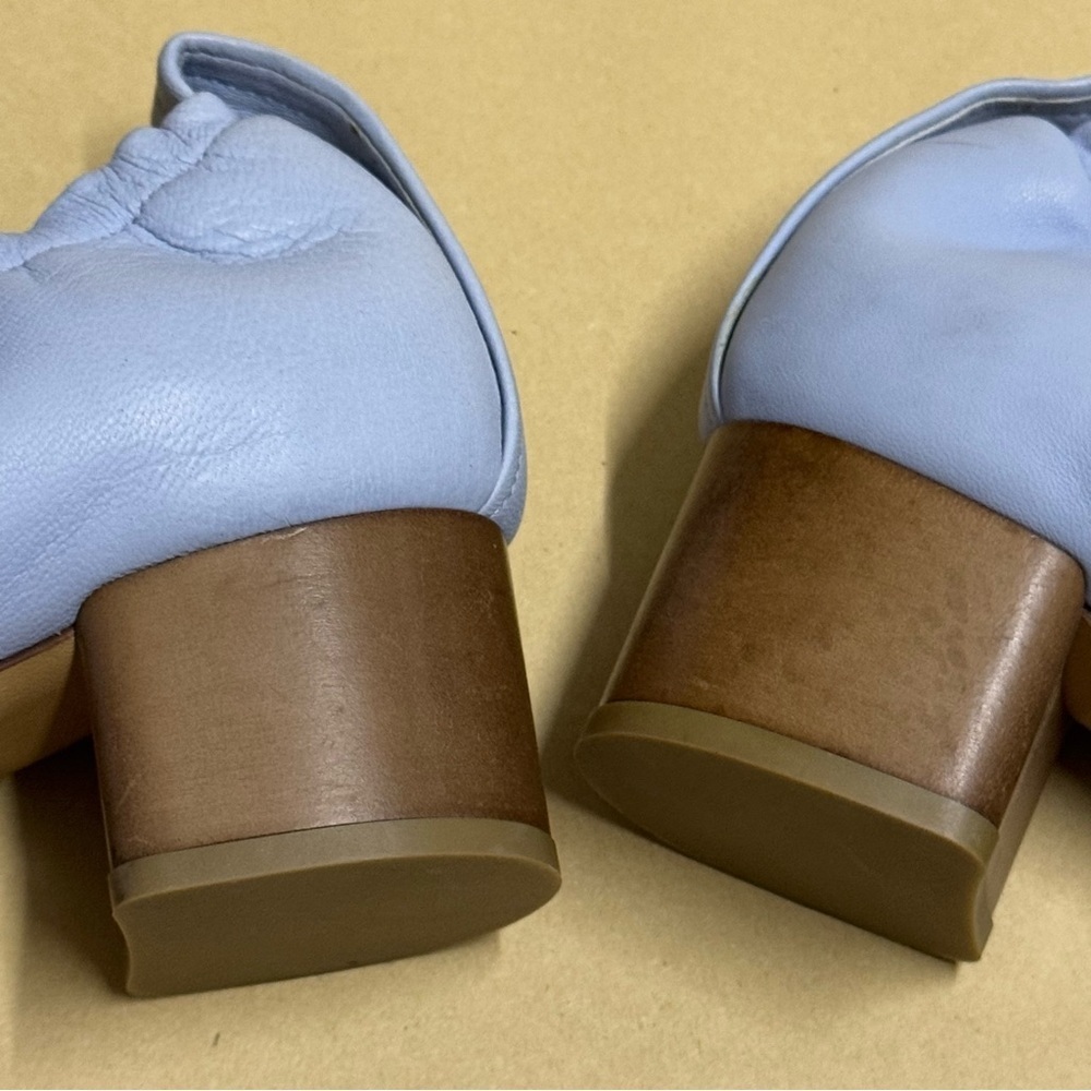 Rag & Bone Eren Chambray Leather Block Heel Pump … - image 7